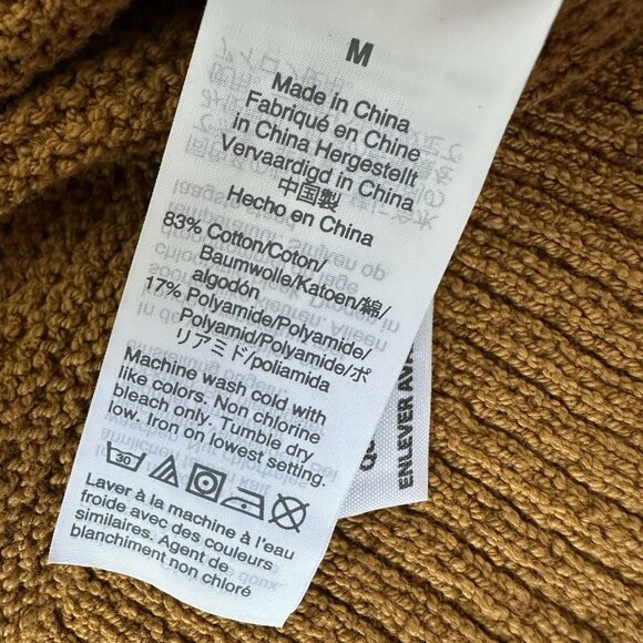 Madewell Deville Cardigan Sweater Antique Gold Medium - Picture 9 of 9